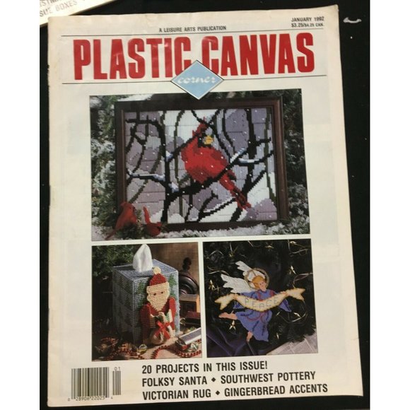 Plastic Canvas Corner Magazine Lot of 4 Crafts Projects - Picture 6 of 9
